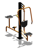 Уличный тренажер "Жим от груди Вело" УТ321 в Самаре