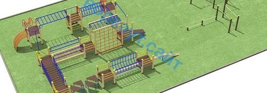 Проект спортплощадки с полосой препятствий в Самаре