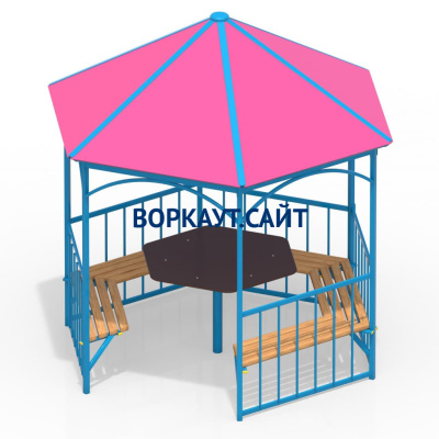 Беседка со столом и лавками МАФ 4121 в Самаре