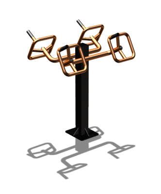 Уличный тренажер  "Штурвал двойной"  УТ201 в Самаре