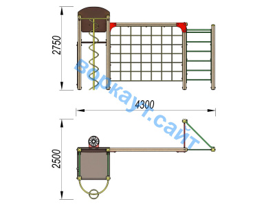 Детский спортивный комплекс Игровой ДСК 3111 в Самаре Детский спортивный комплекс Игровой ДСК 3111 в Самаре