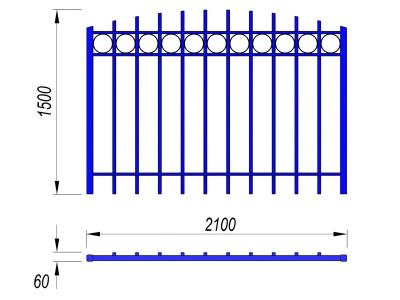 Ограждение спортивной площадки МАФ 5005 в Самаре