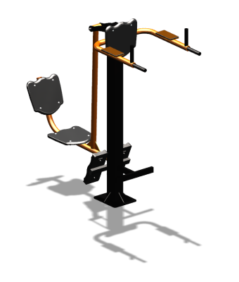 Уличный тренажер "Жим ногами Брусья Пресс" УТ329 в Самаре