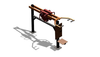 Силовой уличный тренажер  "Жим сидя"  УТ412 в Самаре