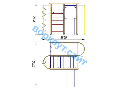Детский спортивный комплекс Гимнастический ДСК 3107 в Самаре
