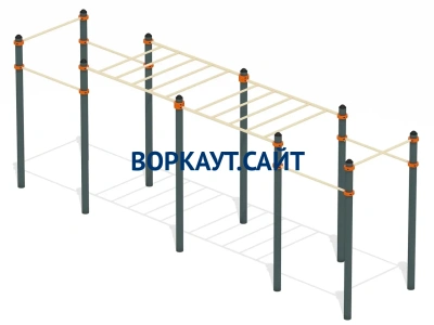 Воркаут рукоход с турниками ВС-23 в Самаре