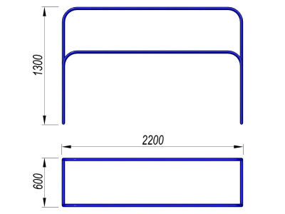 Брусья разновысокие МАФ 3531 в Самаре