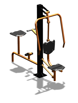 Уличный тренажер "Жим от груди Вело" УТ321 в Самаре