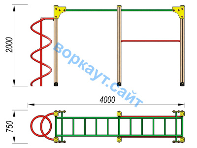 Детский спортивный комплекс ДСК 3104 в Самаре