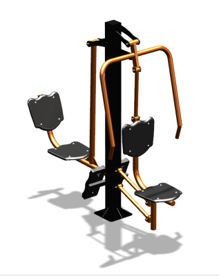 Уличный тренажер "Жим от груди Жим ногами" УТ304 в Самаре