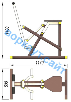 Уличный тренажер "Наездник " УТ 006 в Самаре