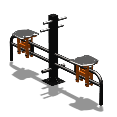 Уличный тренажер  "Каталка двойная"   УТ215 в Самаре