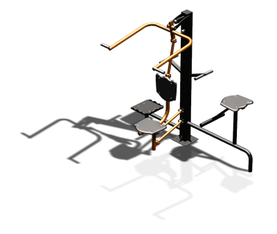 Уличный тренажер "Верхняя тяга Твистер стоя Твистер сидя" УТ336 в Самаре