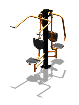 Уличный тренажер "Жим от груди Верхняя тяга" УТ314 в Самаре