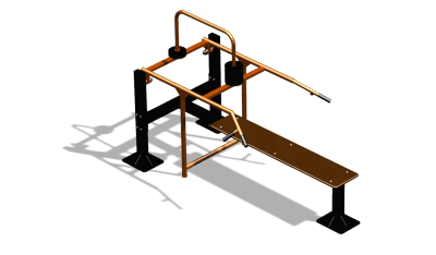 Силовой уличный тренажер  "Горизонтальный жим"  УТ402 в Самаре