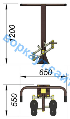Уличный тренажер "Балансир" УТ 007 в Самаре
