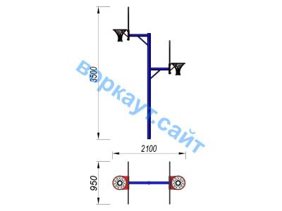 Баскетбольный щит двойной СИО 3511 в Самаре
