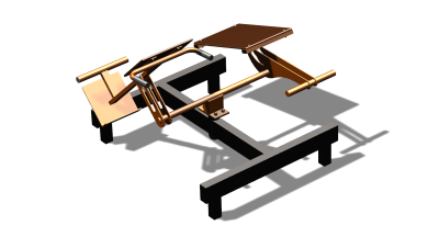 Силовой уличный тренажер  "Пресс Гиперэкстензия"  УТ420 в Самаре